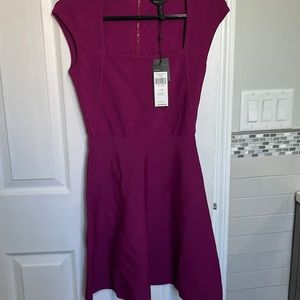 Magenta size xs fitted rayon - spandex dress